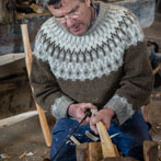 James Crombie in his workshop 2018